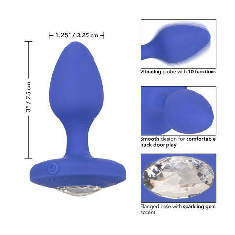 Cheeky Gems Medium Rechargeable Vibrating Butt Plug > Anal Range > Jewel Butt Plugs