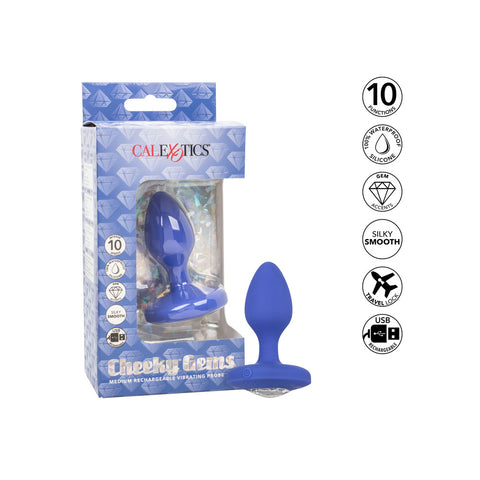 Cheeky Gems Medium Rechargeable Vibrating Butt Plug > Anal Range > Jewel Butt Plugs