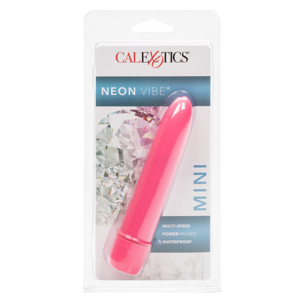 Neon Pink Multi Speed Mini Vibrator BULLETS