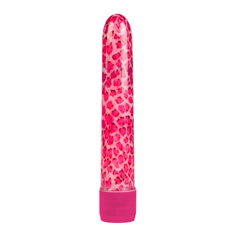 Pink Leopard Massager Vibrator Mini Compact Rechargeable Pink BULLETS