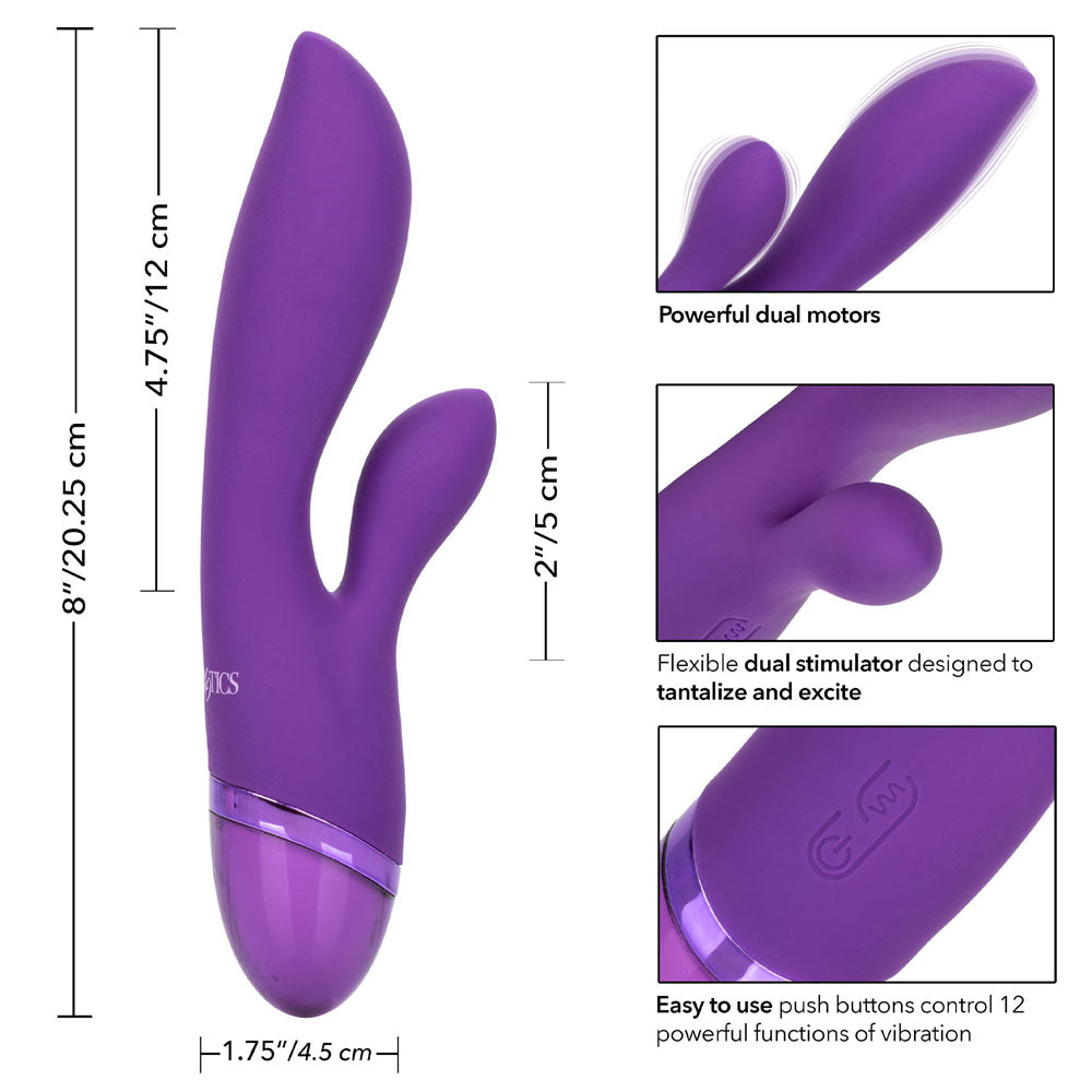 Aura Dual Lover Rechargeable Vibrator VIBRATORS-RABBIT