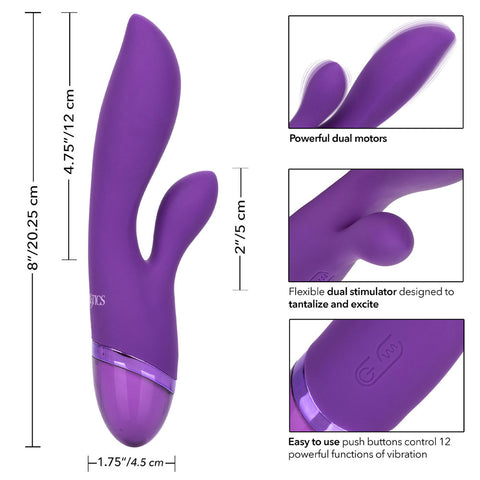 Aura Dual Lover Rechargeable Vibrator VIBRATORS-RABBIT