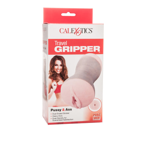 Travel Dual End Masturbator Pussy And Ass 5.5 Inch Sleeve Strokers - Manual