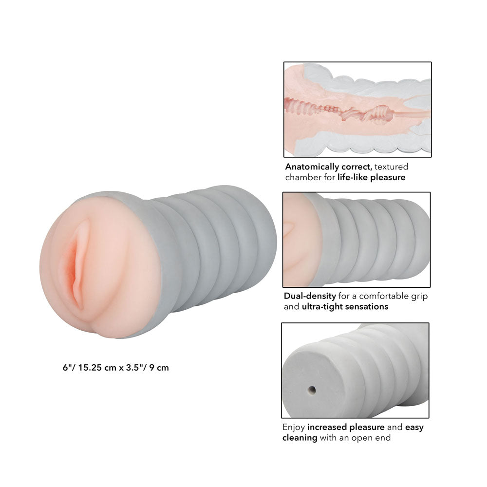 Gripper Ribbed Tight Pussy Flesh Masturbator > Sex Toys For Men > Masturbators