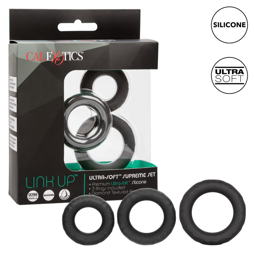Link Up Ultra Soft Supreme Cock Ring Set COCK RING Set