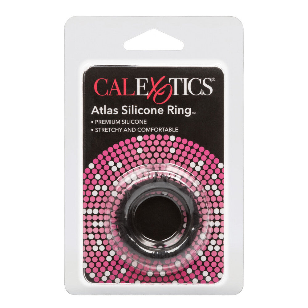 Atlas Silicone Cock Ring Black > Sex Toys For Men > Love Rings