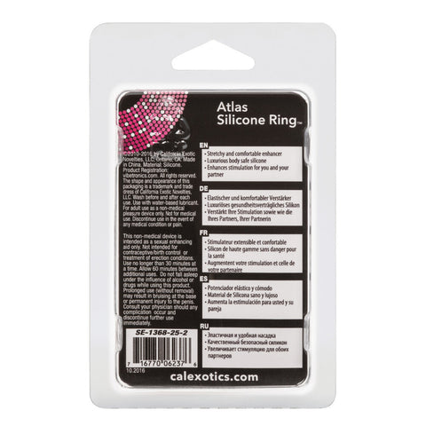 Atlas Silicone Cock Ring Black > Sex Toys For Men > Love Rings