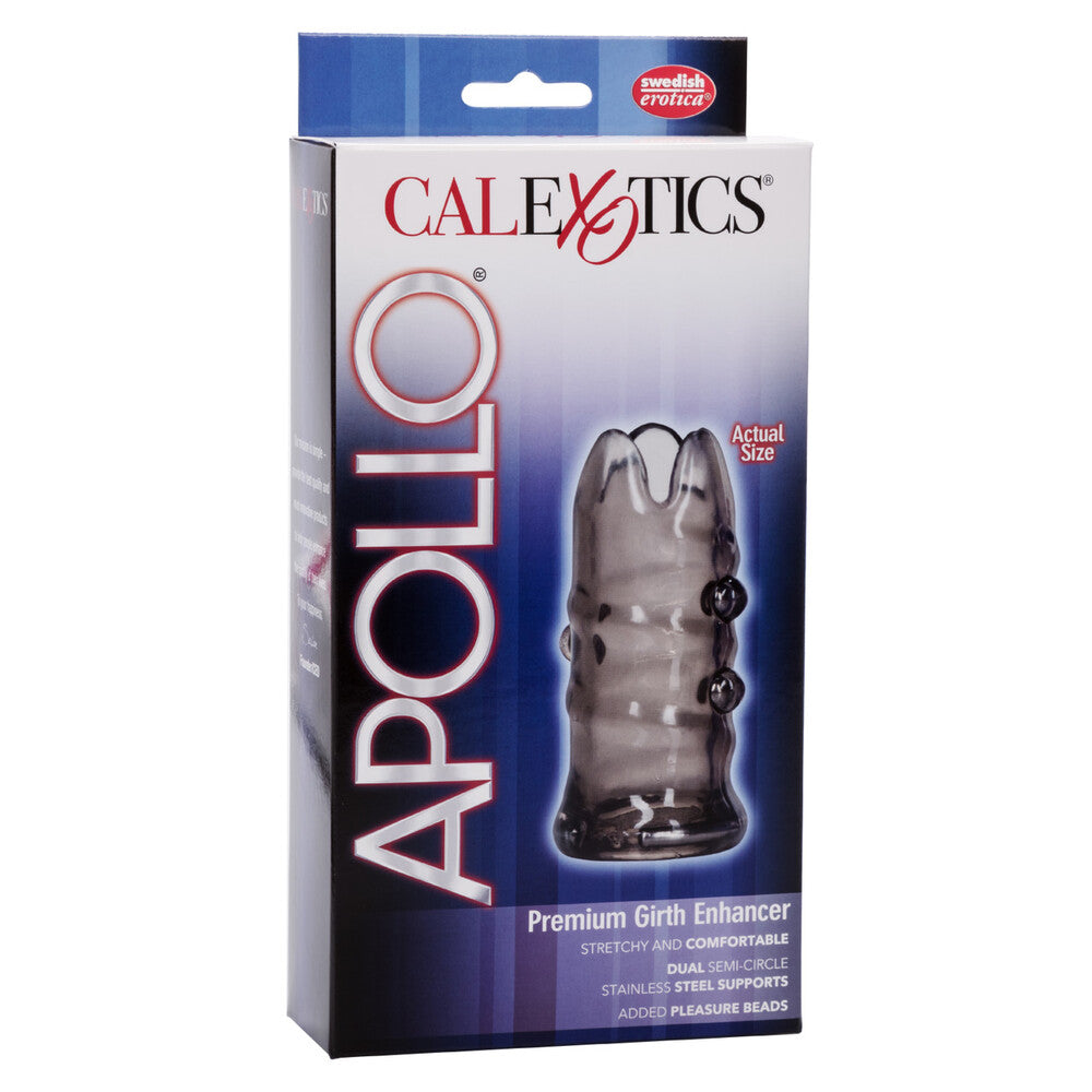 Apollo Premium Girth Enhancer Sleeve Smoke 3.5 Inch > Sex Toys For Men > Penis Sleeves