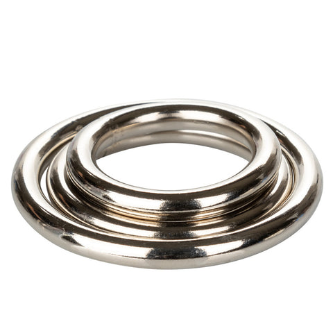 3 Piece Silver Ring Set COCK RING Set