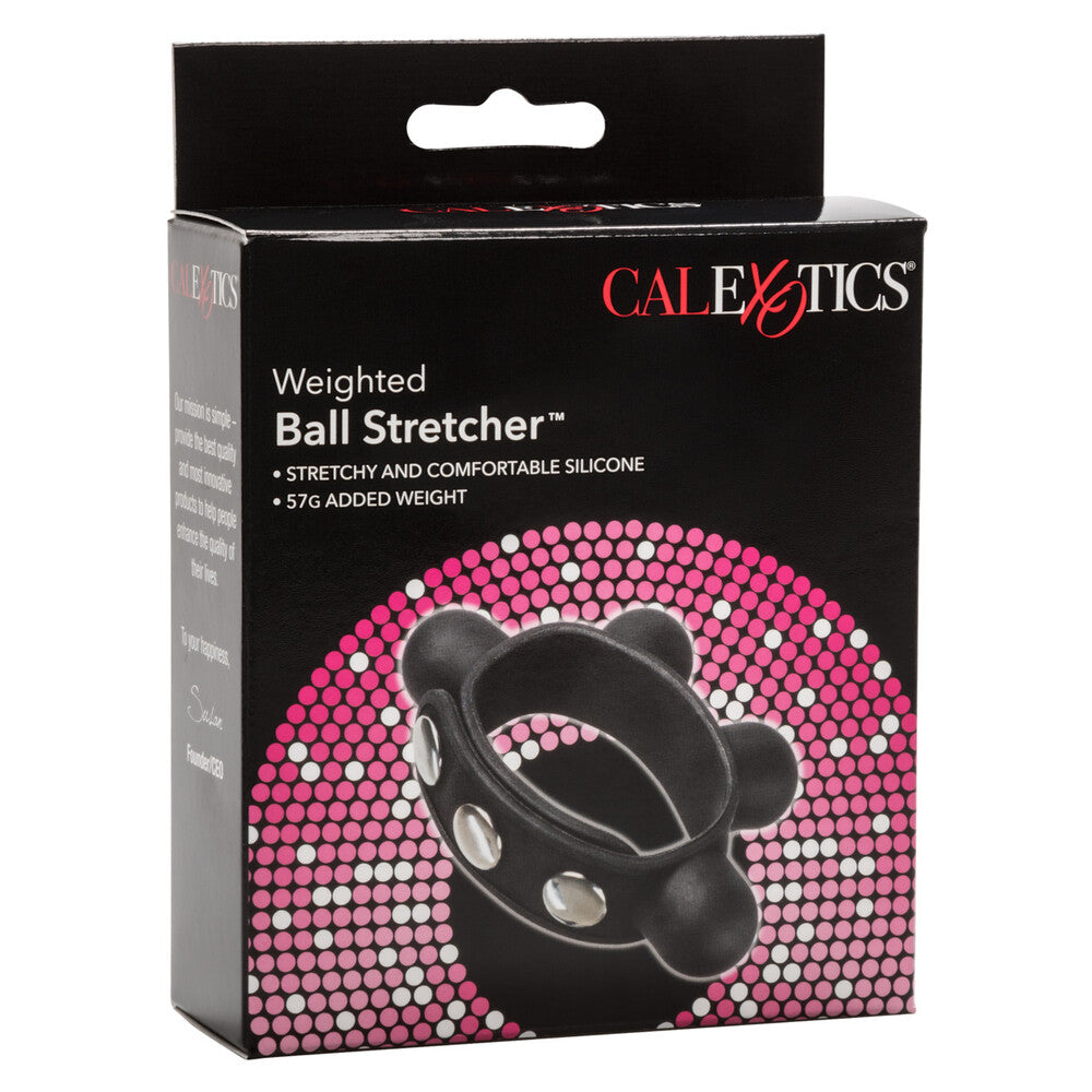 Weighted Ball Stretcher Cock Ring Silicone Comfort Fit Ball Stretcher