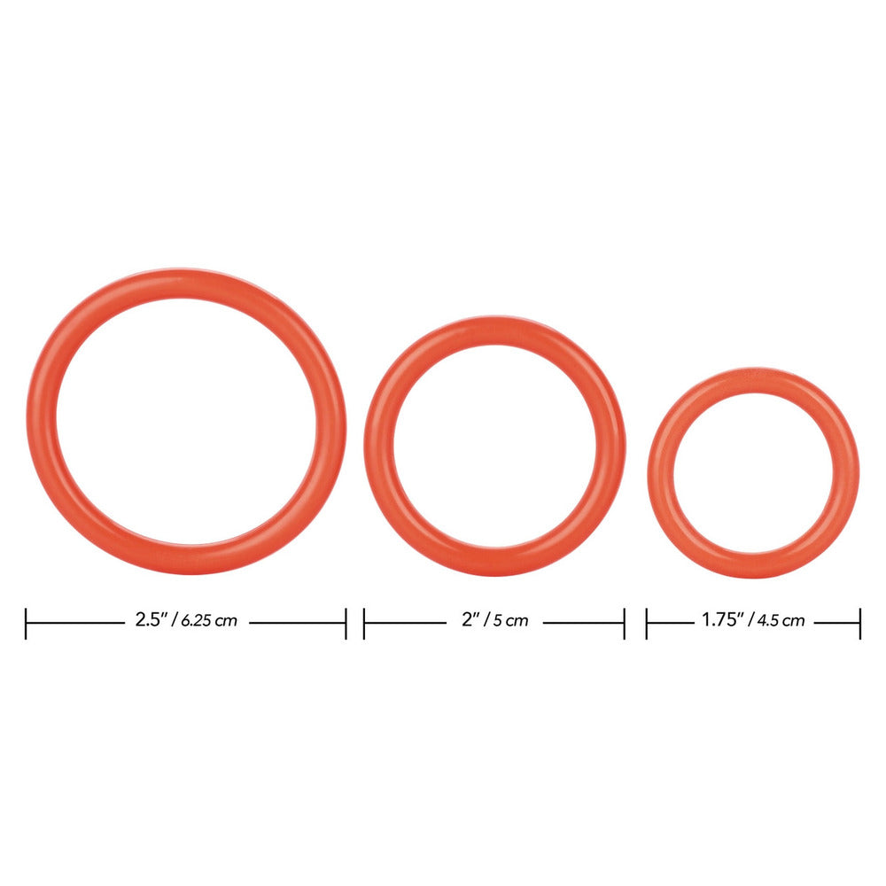 TriRings Silicone Cock Rings Set Of Three Enhancer Pack COCK RING Set