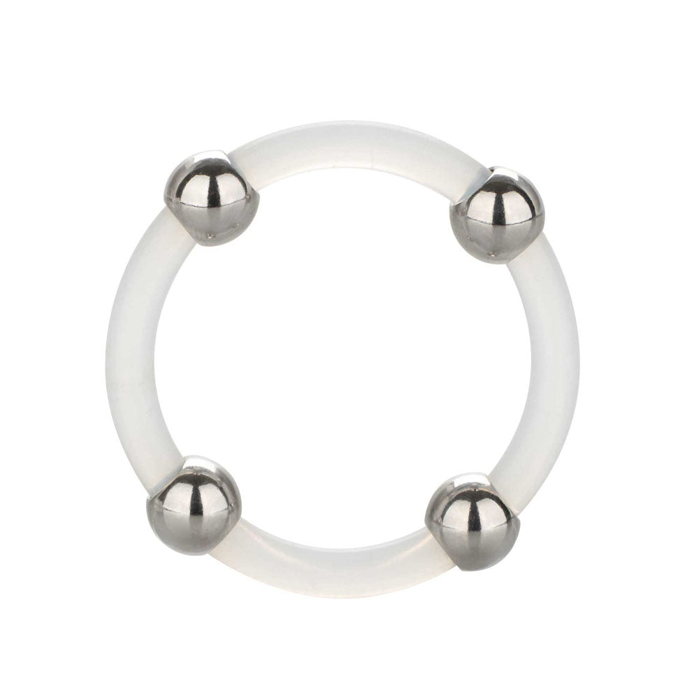 Steel Beaded Silicone Cock Ring XL Default Title > Sex Toys For Men > Love Rings