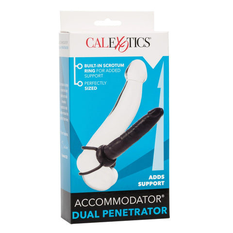 Accommodator Dual Penetrator Black Dildo > Realistic Dildos and Vibes > Strap on Dildo