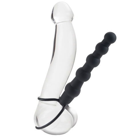 Love Rider Beaded Dual Black Penetrator Black Anal Toys & Stimulators