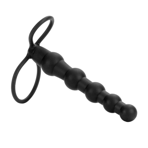 Love Rider Beaded Dual Black Penetrator Anal Toys & Stimulators
