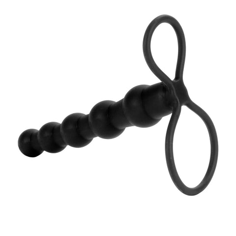 Love Rider Beaded Dual Black Penetrator Anal Toys & Stimulators