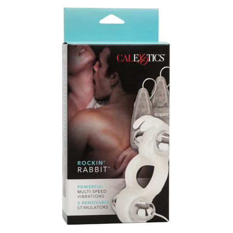 Rocking Rabbit Duo Vibrating Silicone Cock Ring > Sex Toys For Men > Love Ring Vibrators
