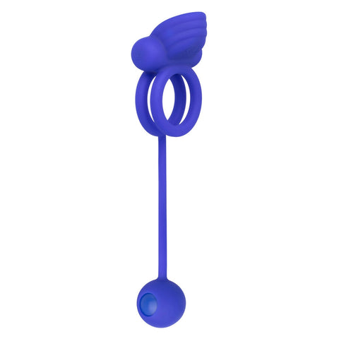 Rechargeable Dual Rocking Rim Enhancer Silicone Cock Ring Default Title > Sex Toys For Men > Love Ring Vibrators