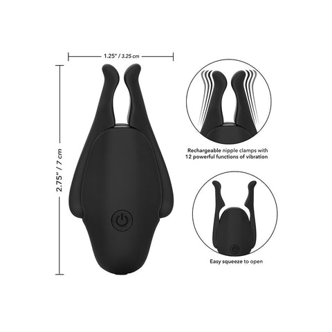 Rechargeable Nipplettes Vibrating Nipple Clamps Nipple Stimulators