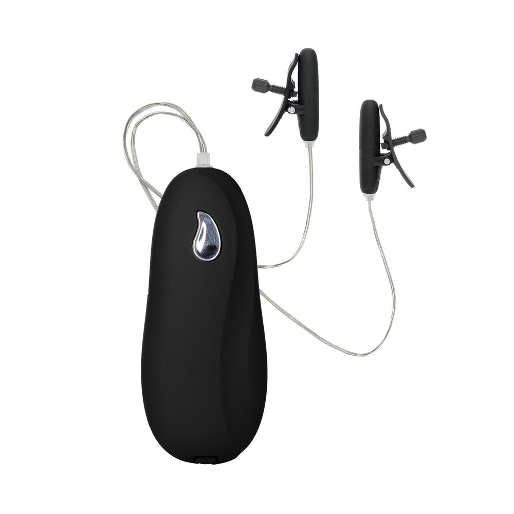 Heated Vibrating Nipple Teasers For Couples Black Silicone Black Nipple Stimulators