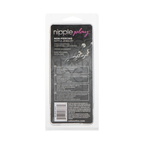 Nipple Play Non-Piercing Nipple Jewelry Crystal Teardrops – Adjustable Nipple Jewelry > Clothes > Body Jewellery (Non Piercing)