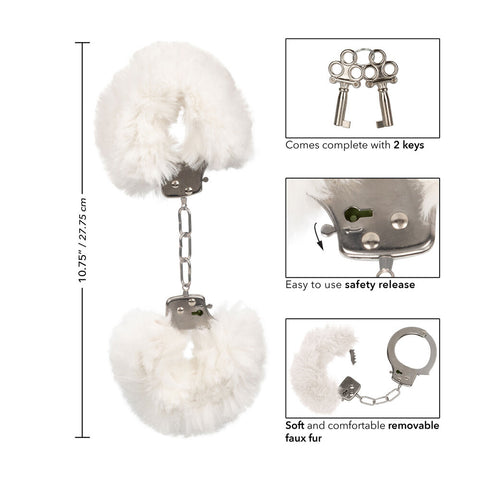 Ultra Fluffy White Furry Cuffs Soft Bondage Handcuffs > Bondage Gear > Restraints