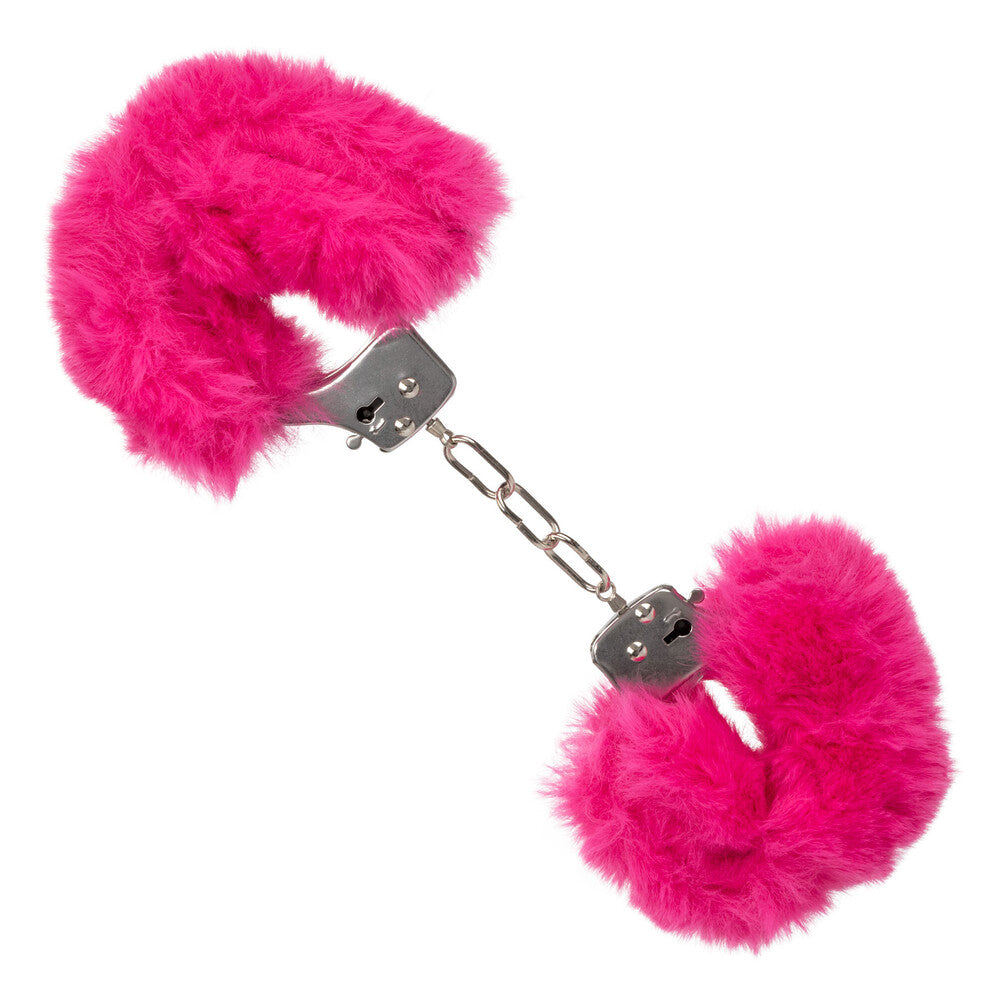 Ultra Fluffy Pink Furry Handcuffs For Couples Bondage Default Title > Bondage Gear > Restraints