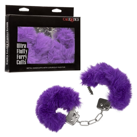 Ultra Fluffy Purple Furry Handcuffs For Couples Play > Bondage Gear > Handcuffs