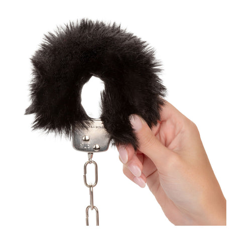 Ultra Fluffy Black Furry Bondage Cuffs For Couples Play > Bondage Gear > Restraints