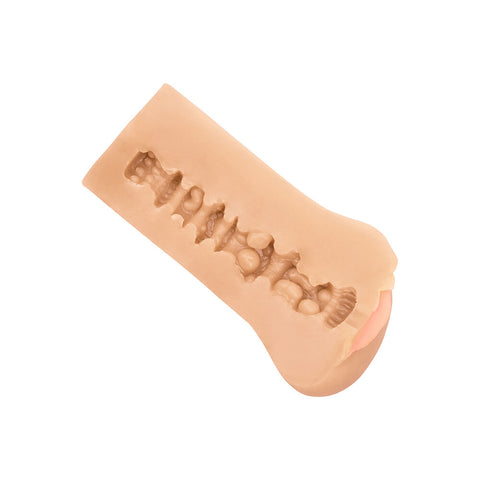 Boundless Flesh Pink Vulva Masturbator Realistic Ultra Soft Strokers - Manual