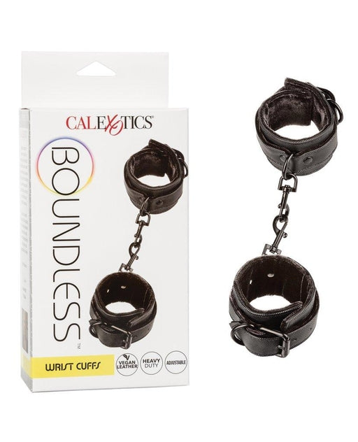 Boundless Wrist Cuffs – Adjustable Restraint Wrist Cuffs Black Black > Clothes > Unisex Leather