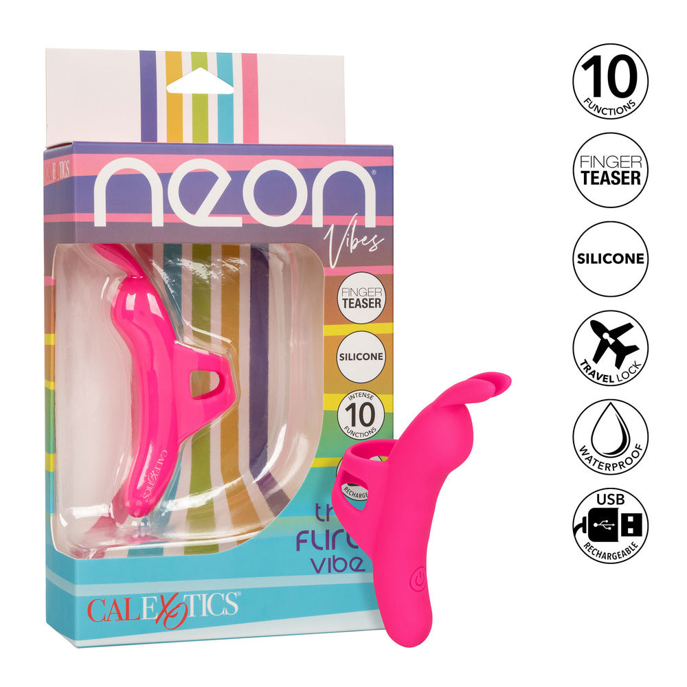 Neon Vibes The Flirty Vibe Finger Teaser Finger Stimulator