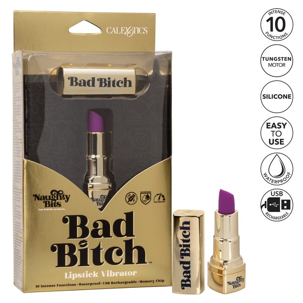 Naughty Bits Bad Bitch Rechargeable Lipstick Vibrator BULLETS