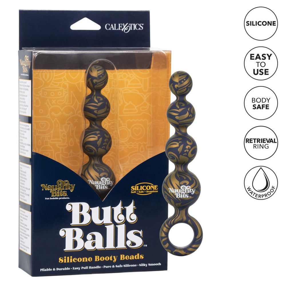 Naughty Bits Butt Balls Silicone Booty Beads > Anal Range > Anal Beads