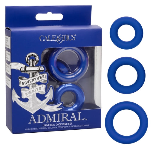 Admiral Universal Cock Ring Set Blue Default Title COCK RING Set