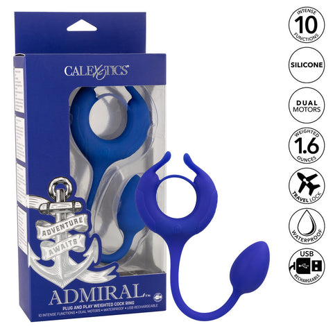 Admiral Weighted Cock Ring and Egg > Anal Range > Vibrating Buttplug