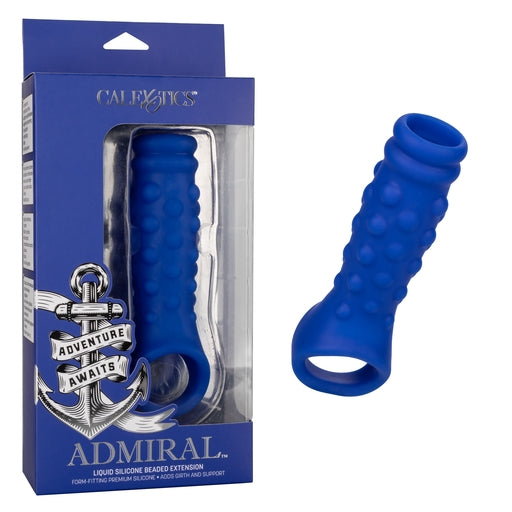 Admiral Beaded Extension – Beaded Penis Extension 4 Inches Blue > Sex Toys For Men > Penis Sleeves