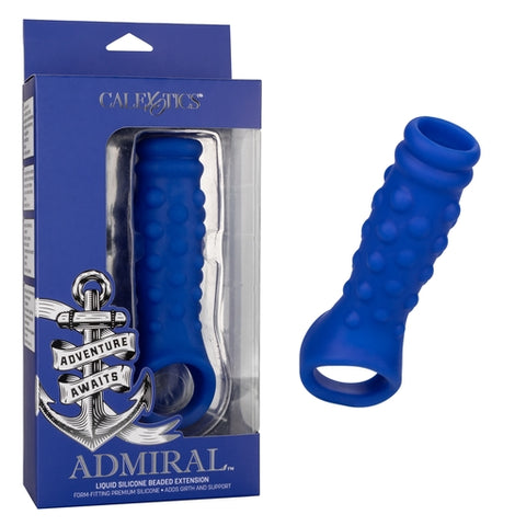 Admiral Beaded Extension – Beaded Penis Extension 4 Inches Blue > Sex Toys For Men > Penis Sleeves