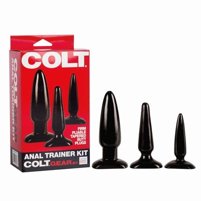 COLT Anal Trainer Kit Butt Plugs Black > Anal Range > Butt Plug Kits