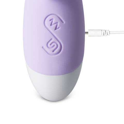 Rechargeable 12 Speed Purple Silicone Rabbit Vibrator VIBRATORS-RABBIT