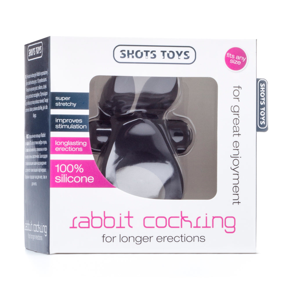 Shots Rabbit Vibrating Cock Ring – Silicone Stretchable Cock Ring with Vibrating Bullet > Sex Toys > Couples Toys