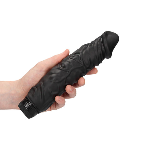 Realistic 9 Inch Black Silicone Vibrator For Adults > Realistic Dildos and Vibes > Penis Vibrators
