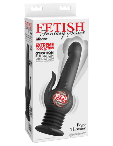 Fetish Fantasy Series Pogo Thruster 23.5 cm Gyrating Rabbit Vibrator Black VIBRATORS-RABBIT-MULTI