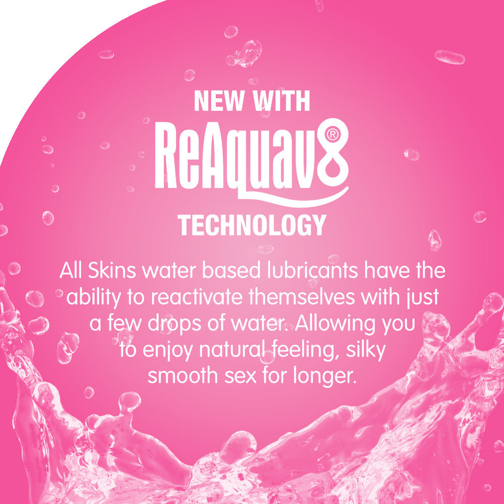 Skins Juicy Bubblegum Blast Waterbased Lubricant 130ml Flavoured Lube