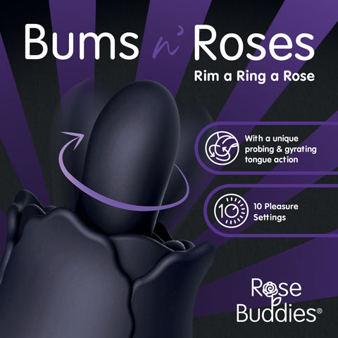 Skins Rose Buddies Bum and Roses – Silicone Butt Plug > Sex Toys For Ladies > Rose Stimulators