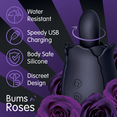 Skins Rose Buddies Bum and Roses – Silicone Butt Plug > Sex Toys For Ladies > Rose Stimulators