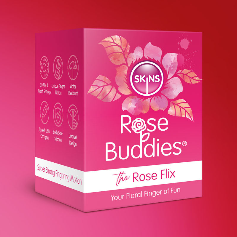 Skins Rose Buddies Rose Flix – Pocket-Sized Clitoral Massager Vibrator > Sex Toys For Ladies > Rose Stimulators