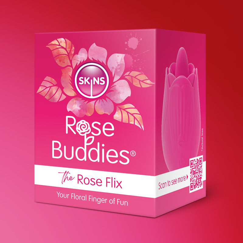 Skins Rose Buddies Rose Flix Clitoral Massager Pink > Sex Toys For Ladies > Rose Stimulators