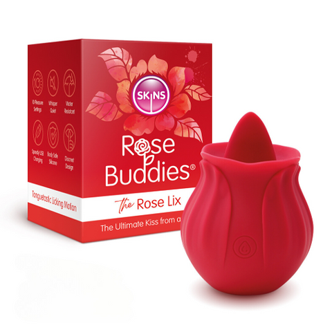 Skins Rose Buddies The Rose Flix (Red) Clitoral Massager > Sex Toys For Ladies > Rose Stimulators