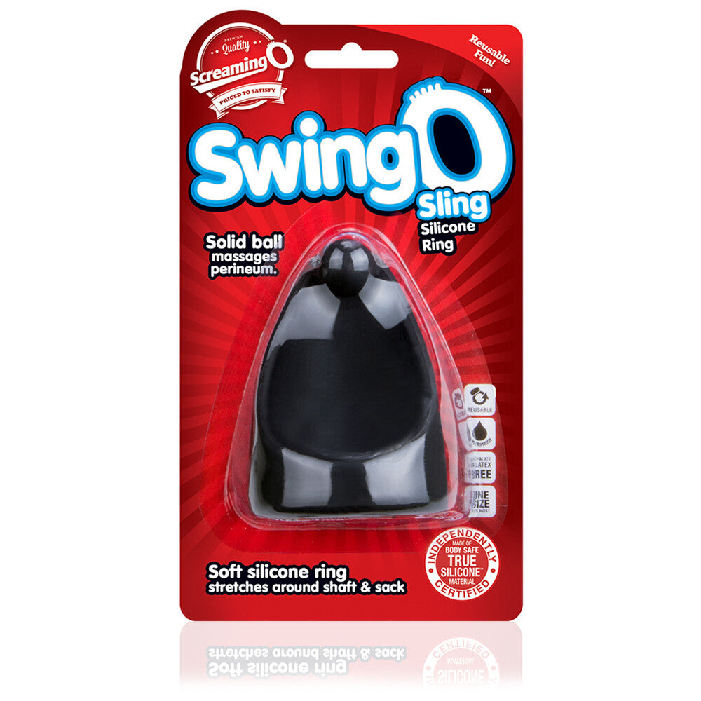 Screaming O SwingO Sling – Silky-Soft Silicone Perineum Cock Ring > Cock Ring > Single
